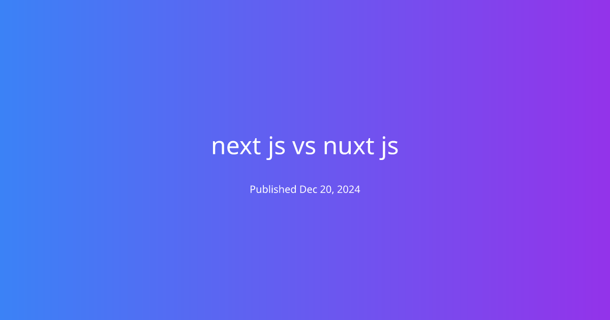 next js vs nuxt js